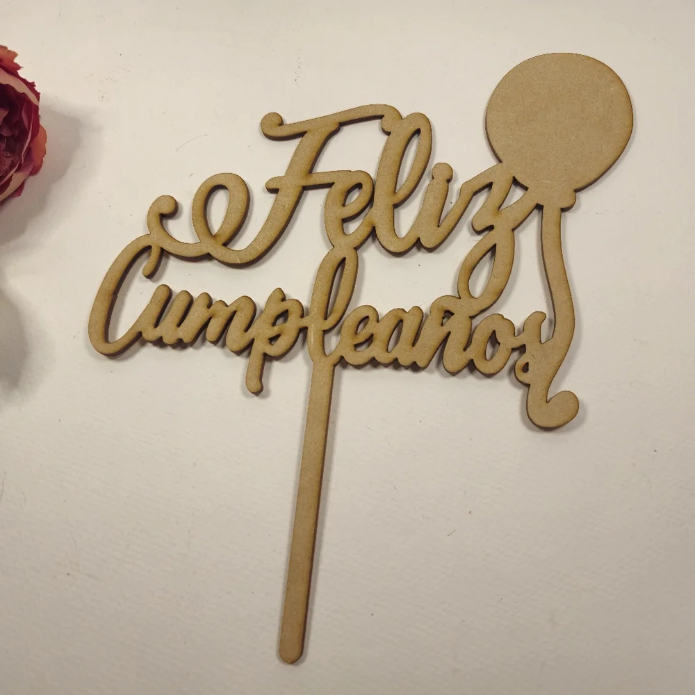 Feliz Cumpleaños Cake Topper - Happy Birthday Cake Topper Spanish